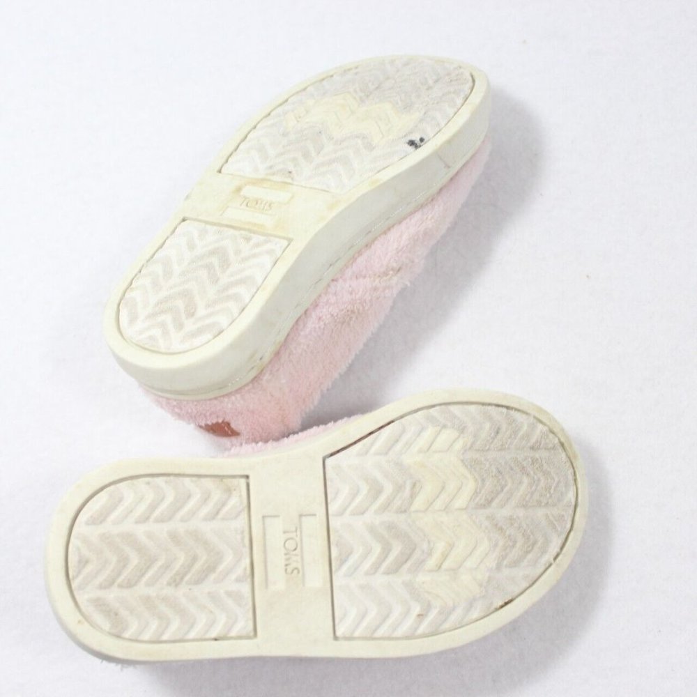 TOMS Year Of The Pig Limited Edition Youth Shoes Little Kids Pink Fuzzy Size 6 - Picture 7 of 7